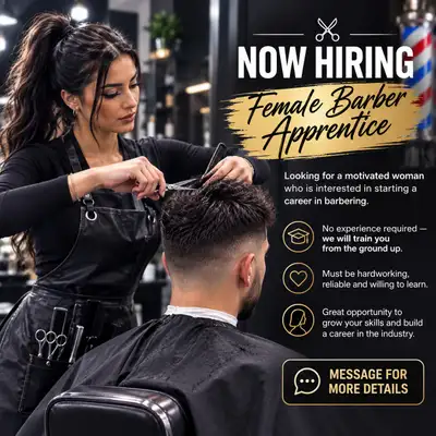hiring barbers , View more