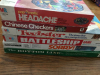 Vintage board games $10ea twister the bottom line battleship