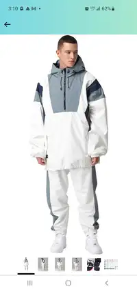 Mens Snowboarding Suit Waterproof Windproof Ski Jacket Pants XL