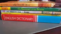 Good Condition English Books & Dictionary for Junior Grades