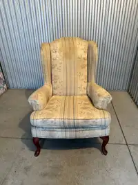 Classic style fabric chair made in Canada