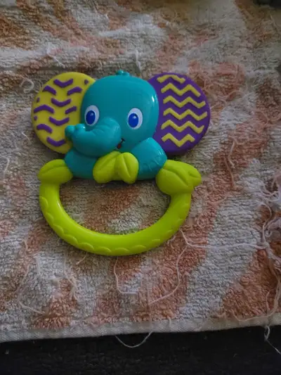 Bright Starts Flexi-Zoo Teether, designed in the shape of an , View more