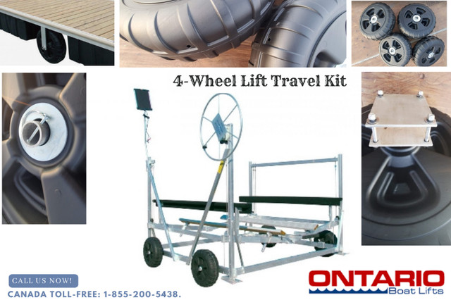 Ontario's 4-Wheel Lift Travel Kit: upgrade boating experience! in Other in Ottawa
