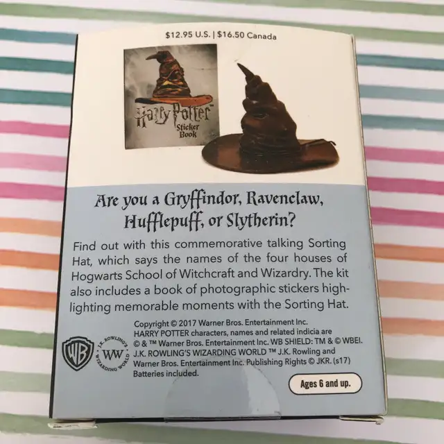 Mini Harry Potter Talking Sorting Hat & Elder Wand HP in Toys & Games in Ottawa - Image 4