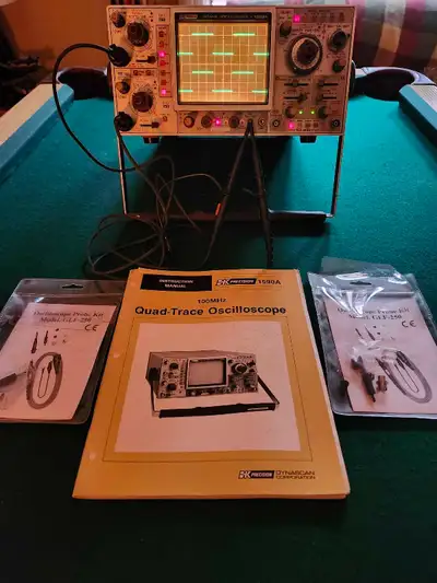 Oscilloscope B&K PRECISION 100 MHz modèle 1590A incl. 2 sondes, View more
