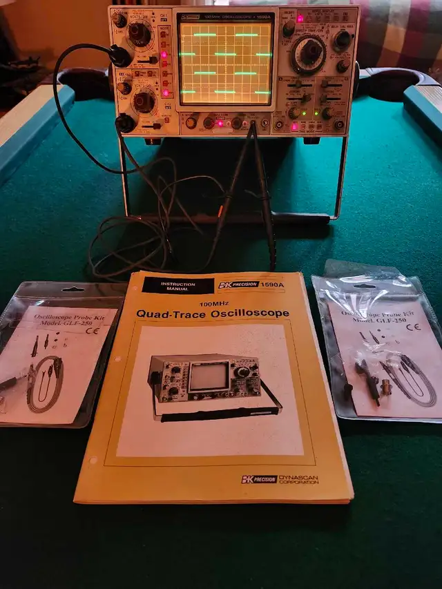 Oscilloscope B&K PRECISION 100 MHz modèle 1590A incl. 2 sondes in General Electronics in City of Montréal - Image 2