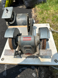 Dual Bench Grinder - Belt Drive 1/2 hp Canadian General Electric