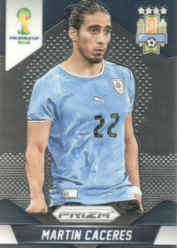 Martin Caceres 2014 Panini Prizm World Cup Soccer #190 Uruguay