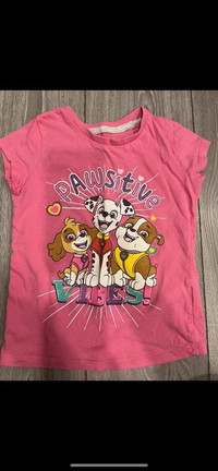 Little Girls PAW Patrol Pink T-shirt - Size 4