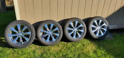 4 Wheels with TPMS sensors less than 10,000 km