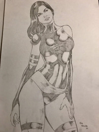 Original Superhero Good Girl art 11x17