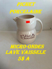 Pichet porcelaine