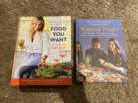 2 Assorted Cookbooks - Food You Want + Natural Feasts