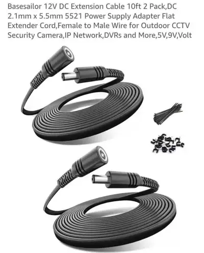 12V DC Extension Cable 2 Pack, View more