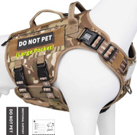 NEW Kastty Tactical Dog Harness - Camo,  Large