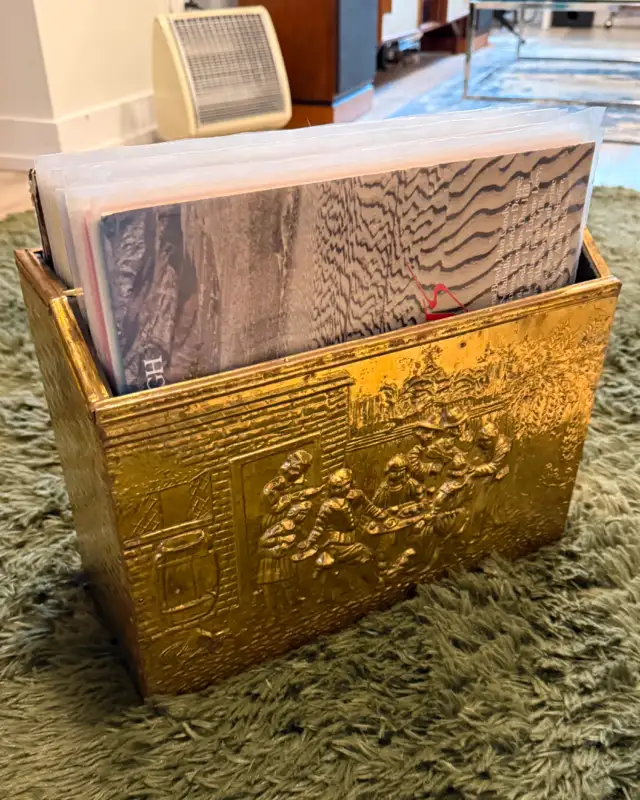 Antique Record Magazine Holder63815757463041120
