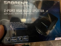 Sabrent 2-Port VGA Video Splitter VD-VS2P - SH A1B