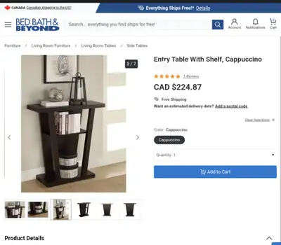 Console Table on sale brand new in box, View more