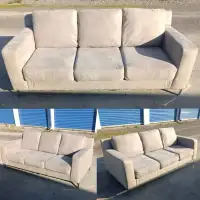 * * Free Delivery * * Modern Grey Sofa Couch. Good Shape!