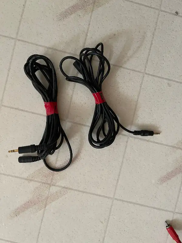 Assorted RCA cable , extension, adaptors64296851499267124