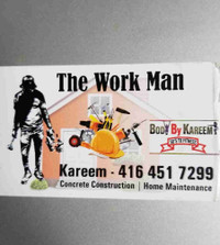 Concrete kareem all your concrete works an handyman service 