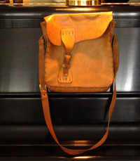 Vintage 1970's Homemade Leather Purse w Buckle