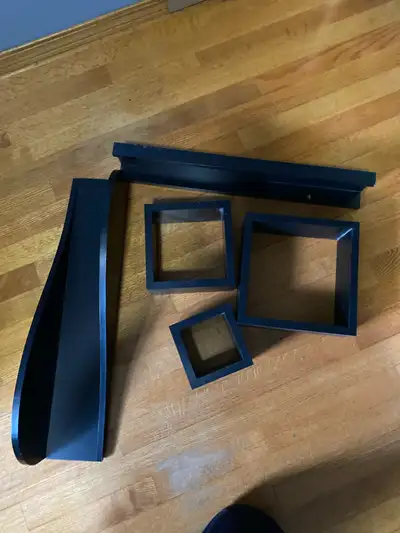 5 peice floating wall shelving. Used