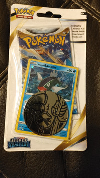 Pokemon Silver Tempest Blister Pack w coin & Basculin promo