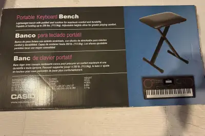 Casio Keyboard Bench, View more