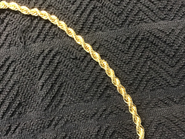 Gold Rope Chain Necklace & Bracelet in Jewellery & Watches in Sudbury - Image 2