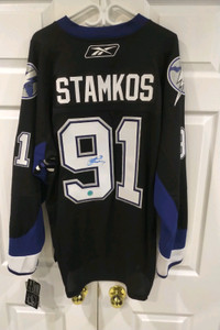 Framed Steven Stamkos Autographed Tampa Bay Lightning Jersey Upper Deck Coa