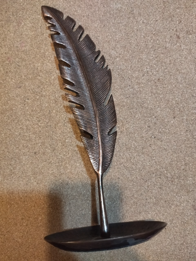 vintage copper leaf stand, View more