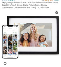 Skylight Digital Photo Frame - WiFi Enabled with Load from Phone