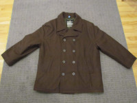 Manteau de laine marin XL