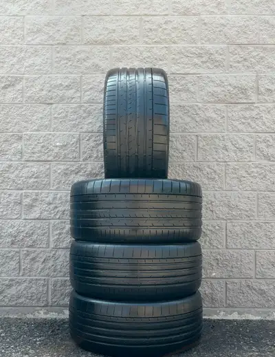 Continental PremiumContact 6 MO1 Rated Summer Staggered 21" Tires. 2x 275 45 21 & 2x 315 40 21 (95%)...