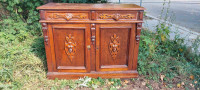 Antique Solid Cherry Wood Cabinet