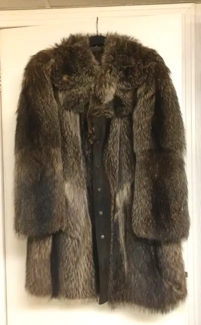 Manteau de fourrure en chat sauvage pour homme, View more