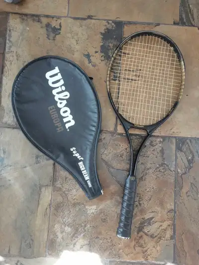 This is a Wilson Europa Super High Beam tennis racquet that would be great for a beginner to interme...