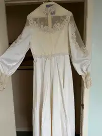 Vintage Silk Wedding Dress
