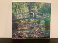 Laminé, Claude Monet ,10 x 10 1/2" pont,piscine et nénuphars .