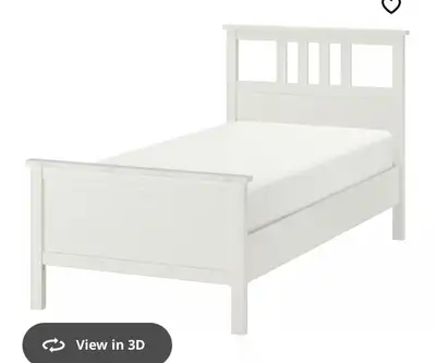white IKEA Hemnes Twin bed, View more