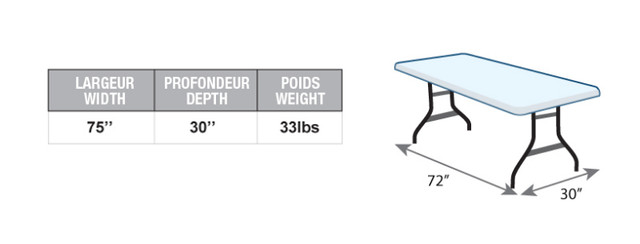 TABLE SKIRTING NAPPE EXPOSITION SHOW STAND SALON KIOSKE BOOT dans Autres équipements commerciaux et industriels  à Longueuil/Rive Sud - Image 4