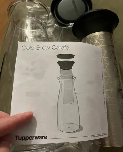 Tupperware cold brew coffee carafe, View more