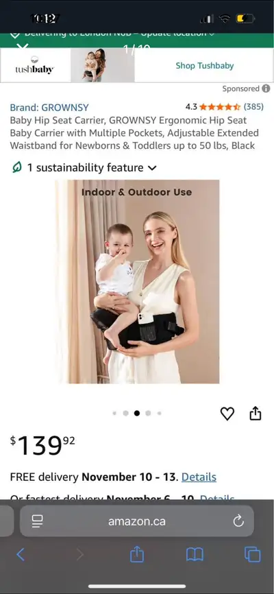 Grownsy Baby Carrier, View more