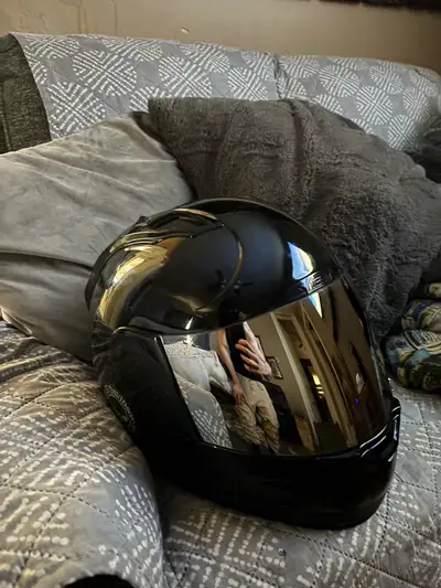 Medium sized icon motorcycle helmet selling as I don’t need it it The Jordan sticker can be removed...