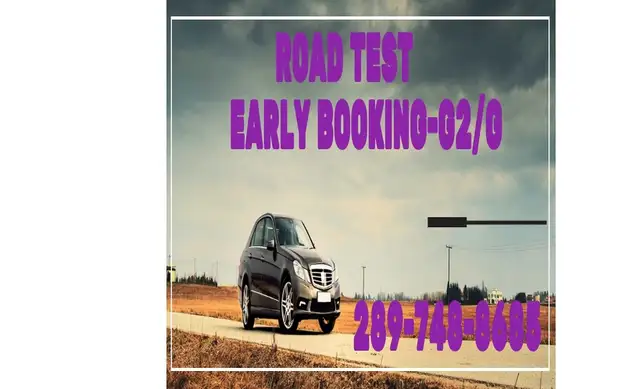 EARLY ROAD TEST BOOKING OF G2-G, DRIVING CLASSES64612070351106120