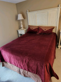 Queen Bedding (shams, bed skirt & bedspread/blanket)