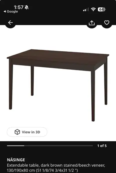 Extendable Dinner Table, View more