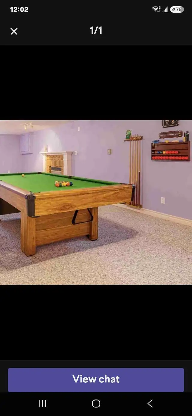 BRUNSWICK PREOWNED POOL TABLE INSTALLED
