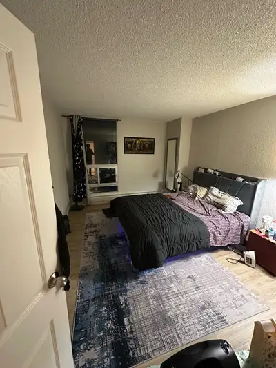 Master bedroom unfinished available in 2 bedroom 1 bath unit from April 1 but open for March 15th to...